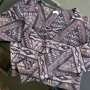 Hollister crop, long sleeve